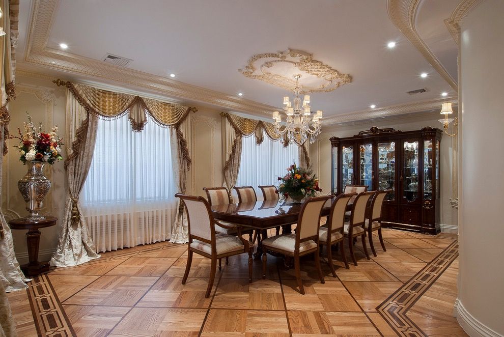 elegant dining room curtains ideas
