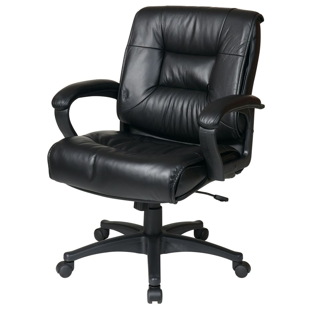 Black Leather Chairs For Office (View 3 of 27)
