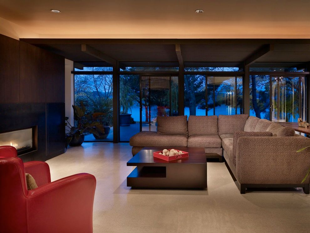 Minimalist Living Room Marble Flooring (View 4 of 9)