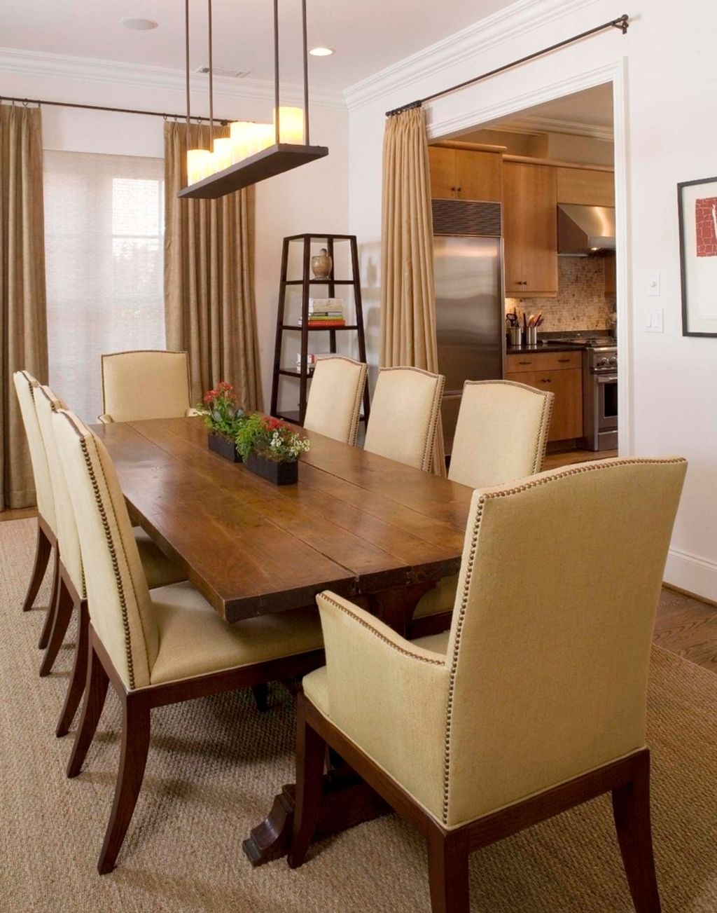 Mosaic Dining Table With Leather Chairs For Classic Look (View 1 of 6)
