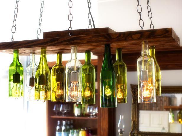 Orginal Chandelier Made From Wine Bottles (View 7 of 10)