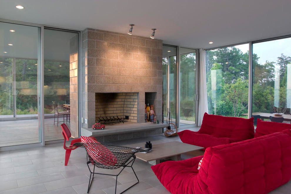 Red Togo Sofa For Simply Living Room Decor (View 11 of 17)
