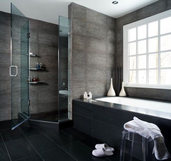 Featured Photo of Black White Shower Room Ideas 2014