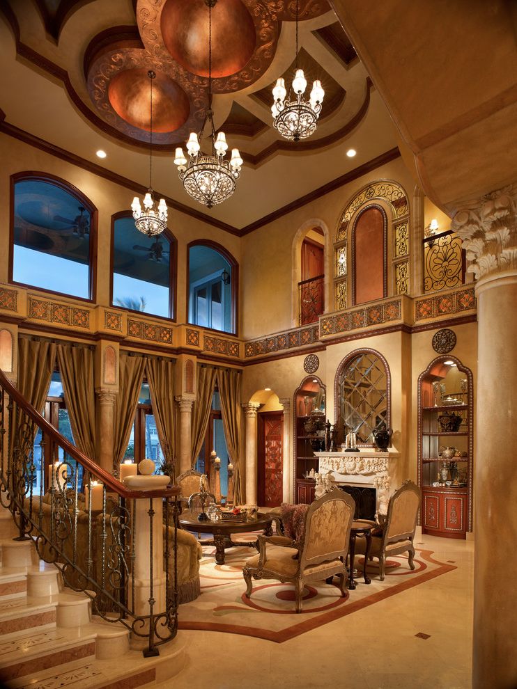 Classic And Luxury Living Room In Indian Theme #9381 ...