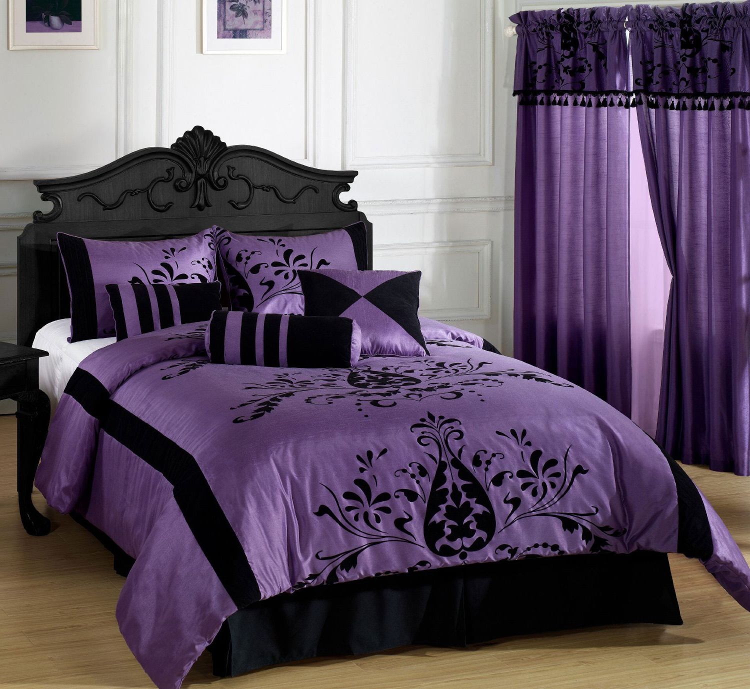 Gothic Bedroom In Purple And Black Color #8374 | House ...