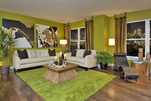 Featured Photo of Green Living Room Colors for 2012