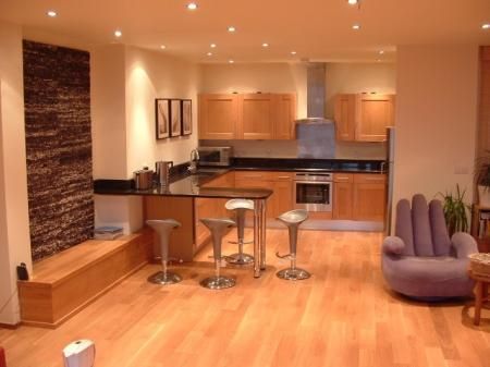 Kitchen Open To Living Room Minimalist Design 5427 