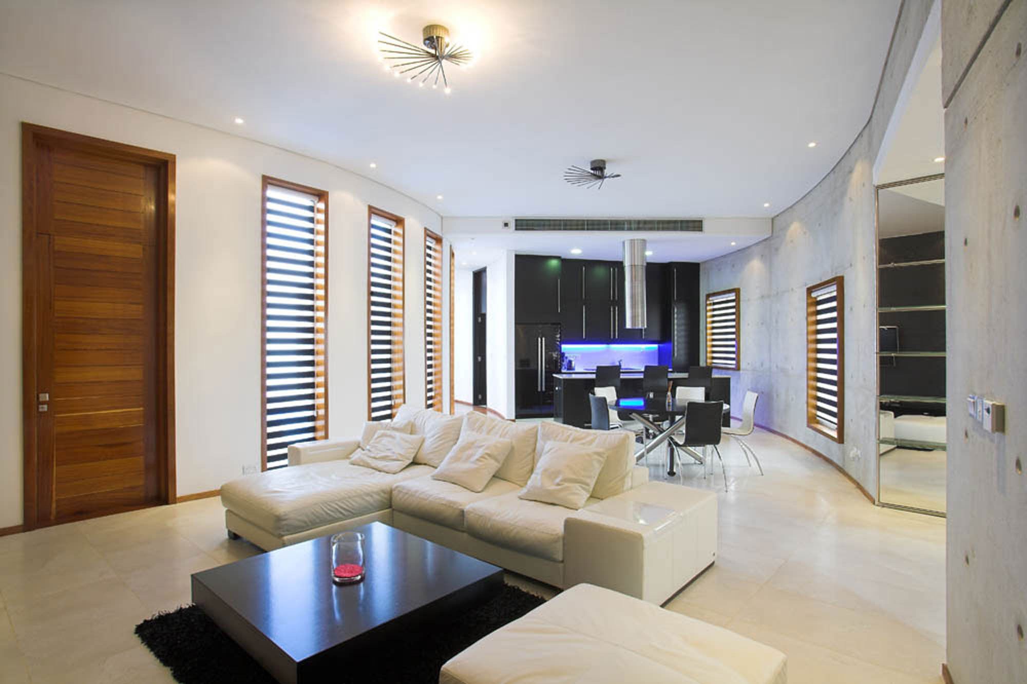 modern living room plaster ceiling design