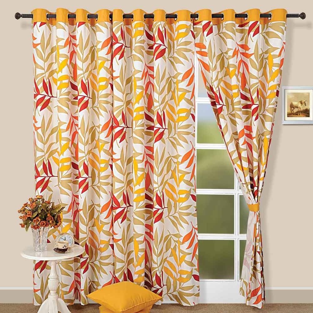 Featured Photo of Neutral Curtain Floral Pattern