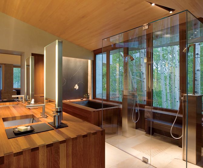 Featured Photo of Wooden Bathroom Interior Ideas