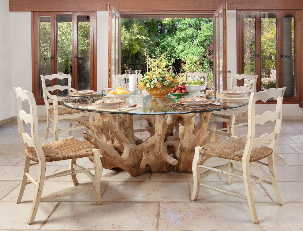 Wooden Dining Table Designs With Glass Top For Modern Dining Room (View 12 of 20)
