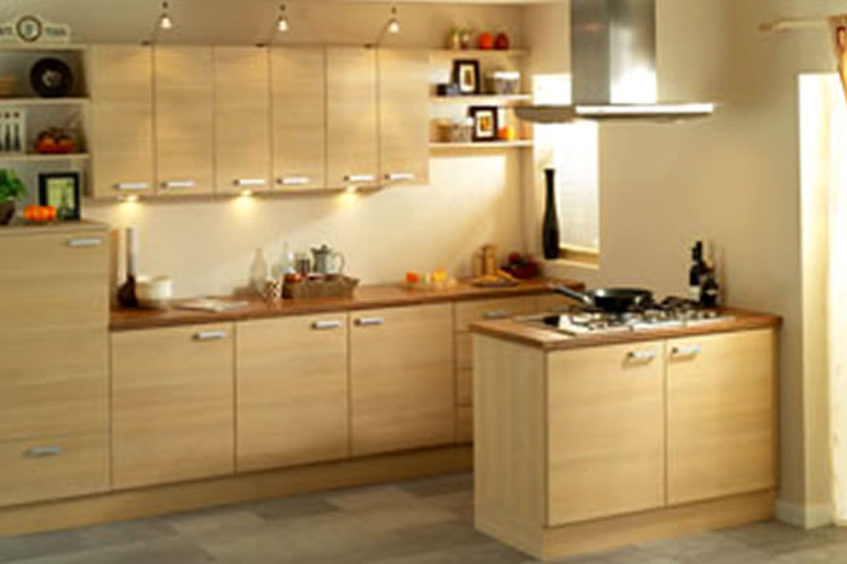 Romantic Kitchen Design Idea With Cream Kitchen Cabinet Brown Countertop And Silver Range Hood Elegant Kitchen Design Ideas (View 27 of 39)