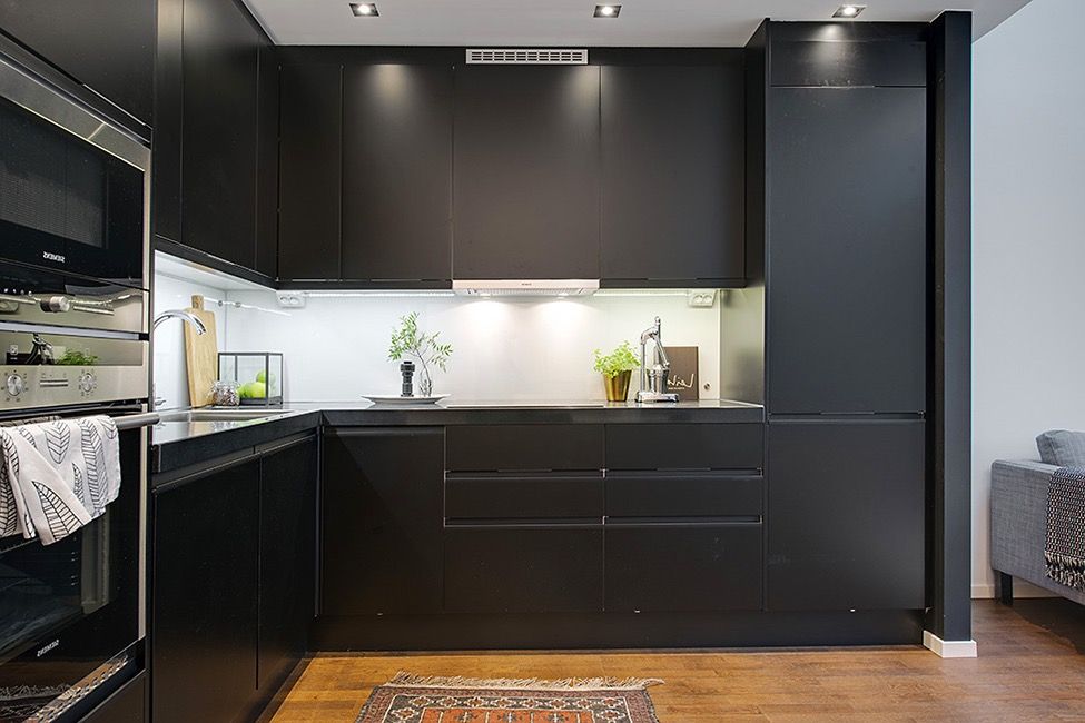 Minimalist Charming Apartment Kitchen Interior (View 10 of 15)