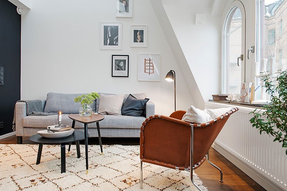 Minimalist Charming Living Room Apartment Interior Decor (View 11 of 15)
