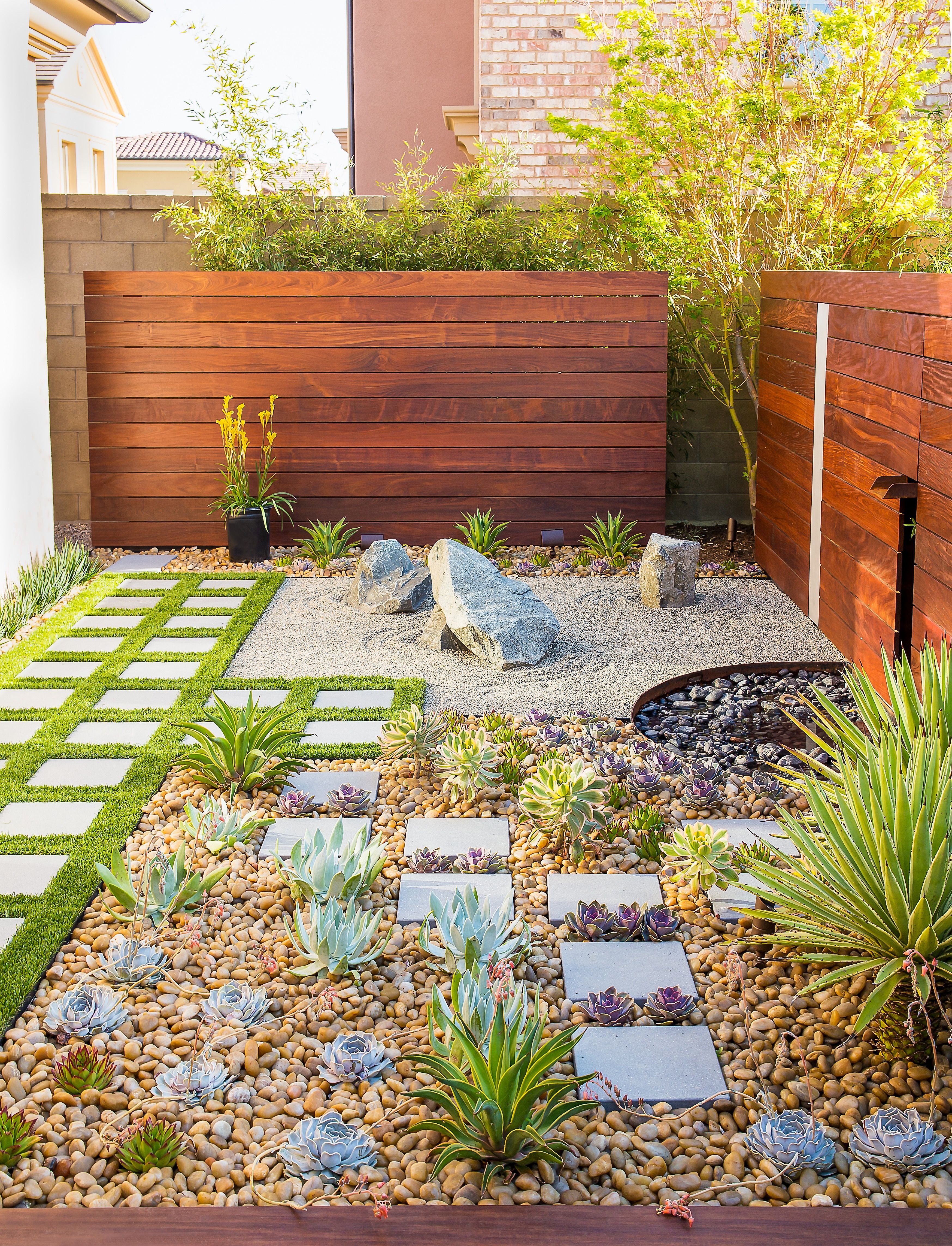 2017 Modern Contemporary Zen Backyard With Rock Garden (View 3 of 35)