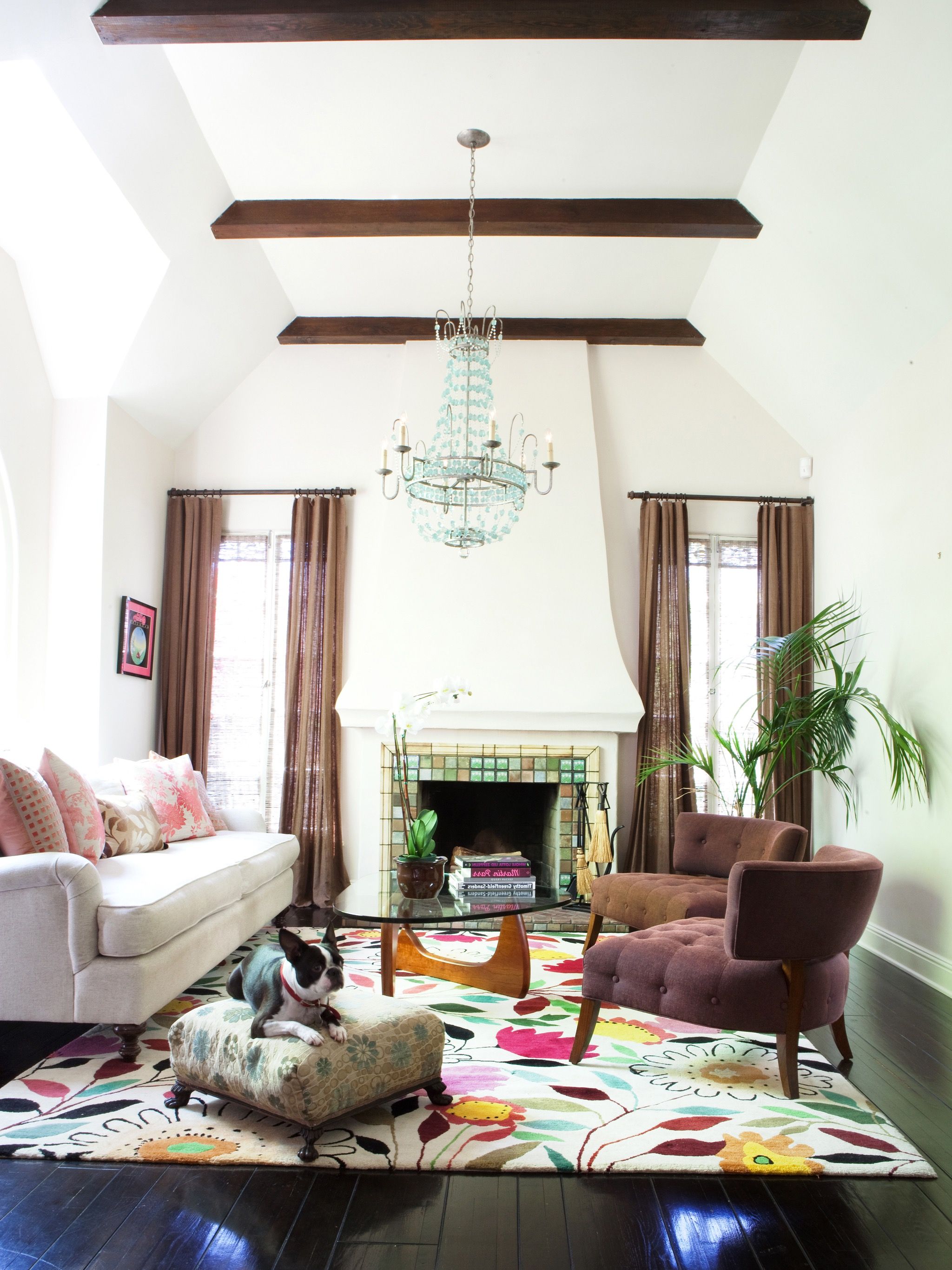 Mediterranean Living Room In Cocoa And Pastels (View 12 of 25)