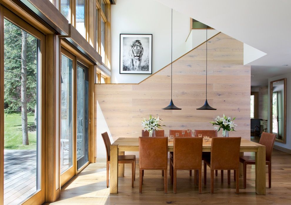 Contemporary Rustic Dining Room For Modern Interior (View 5 of 36)