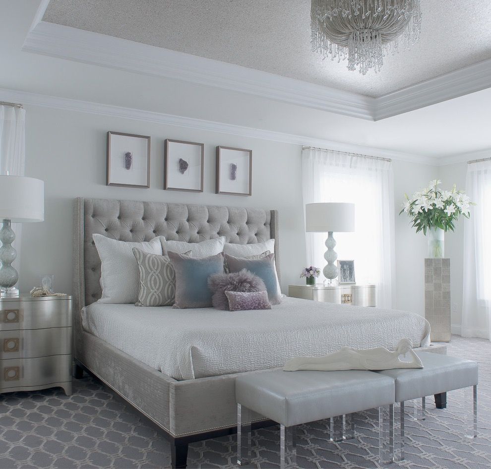 Deluxe Family Bedroom For Parents In Classic White Decor Style (View 14 of 30)