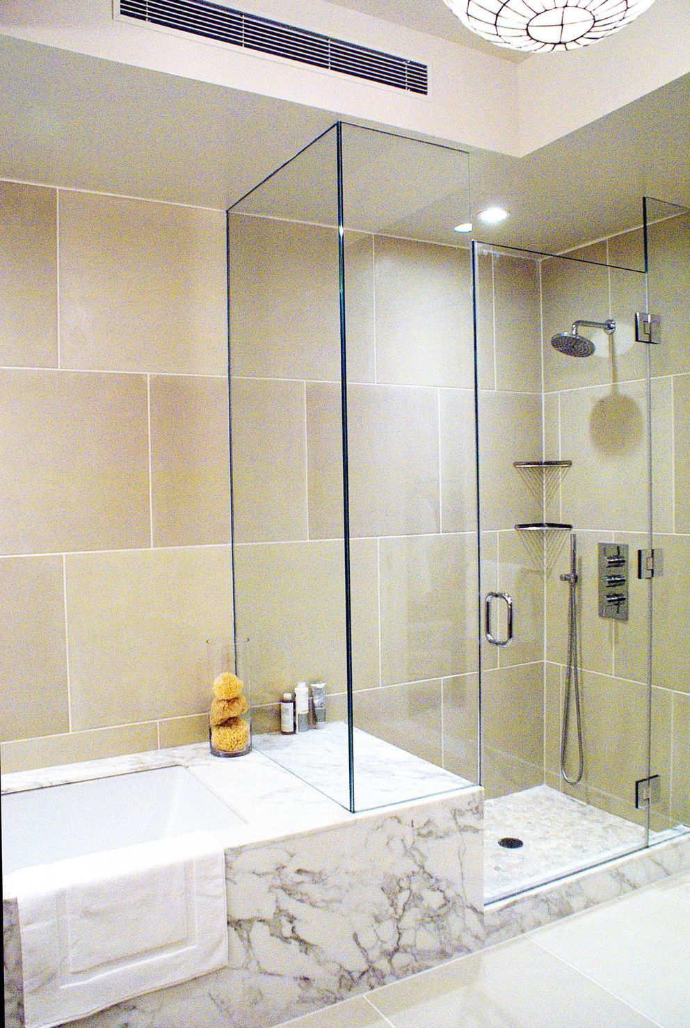 Bathroom Shower And Tub Combination Ideas