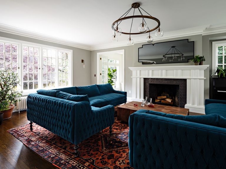 Modern Blue Sofa for Living Room Decoration