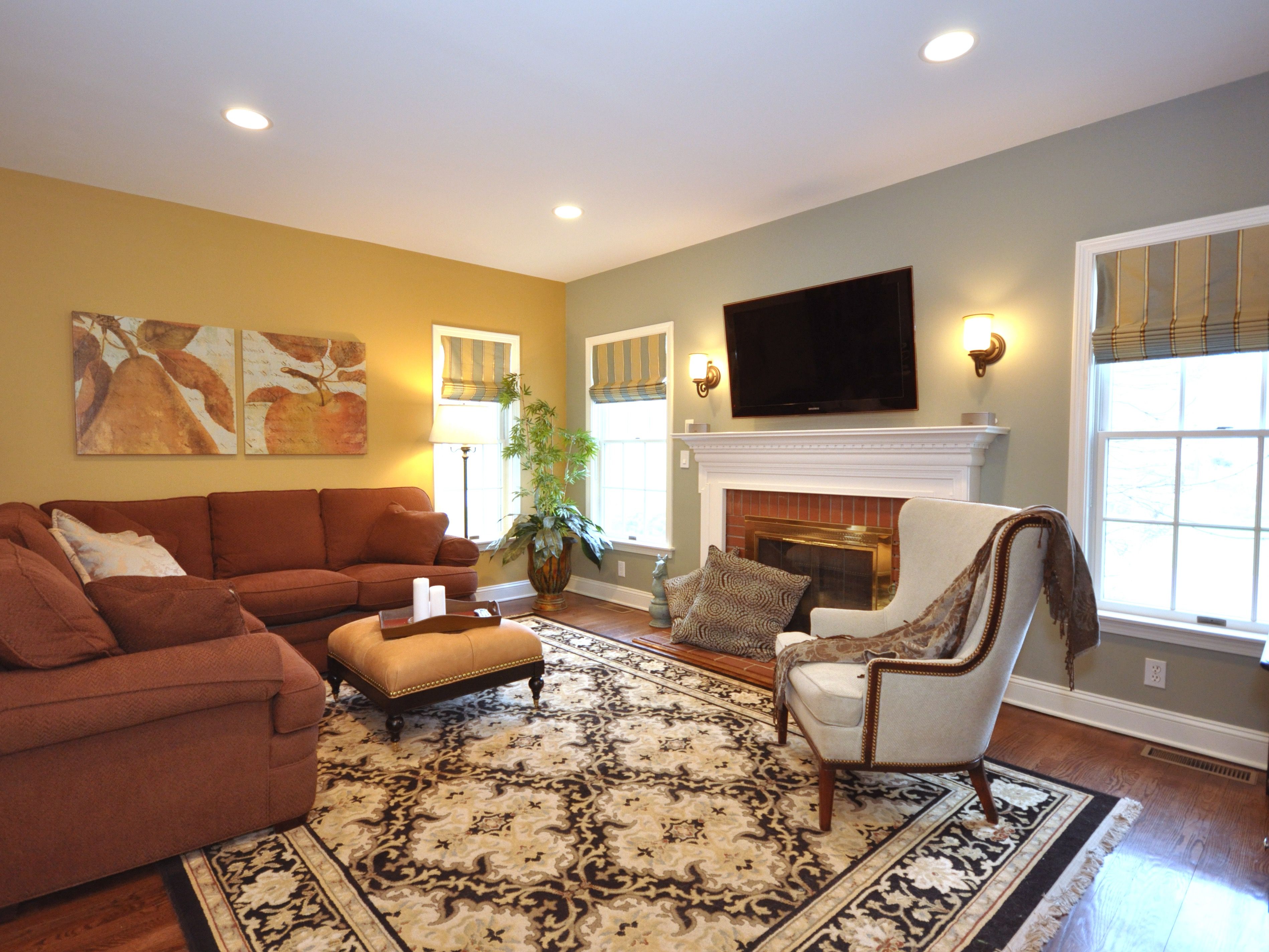 Calming Color Palette For Traditional Living Room (View 6 of 20)