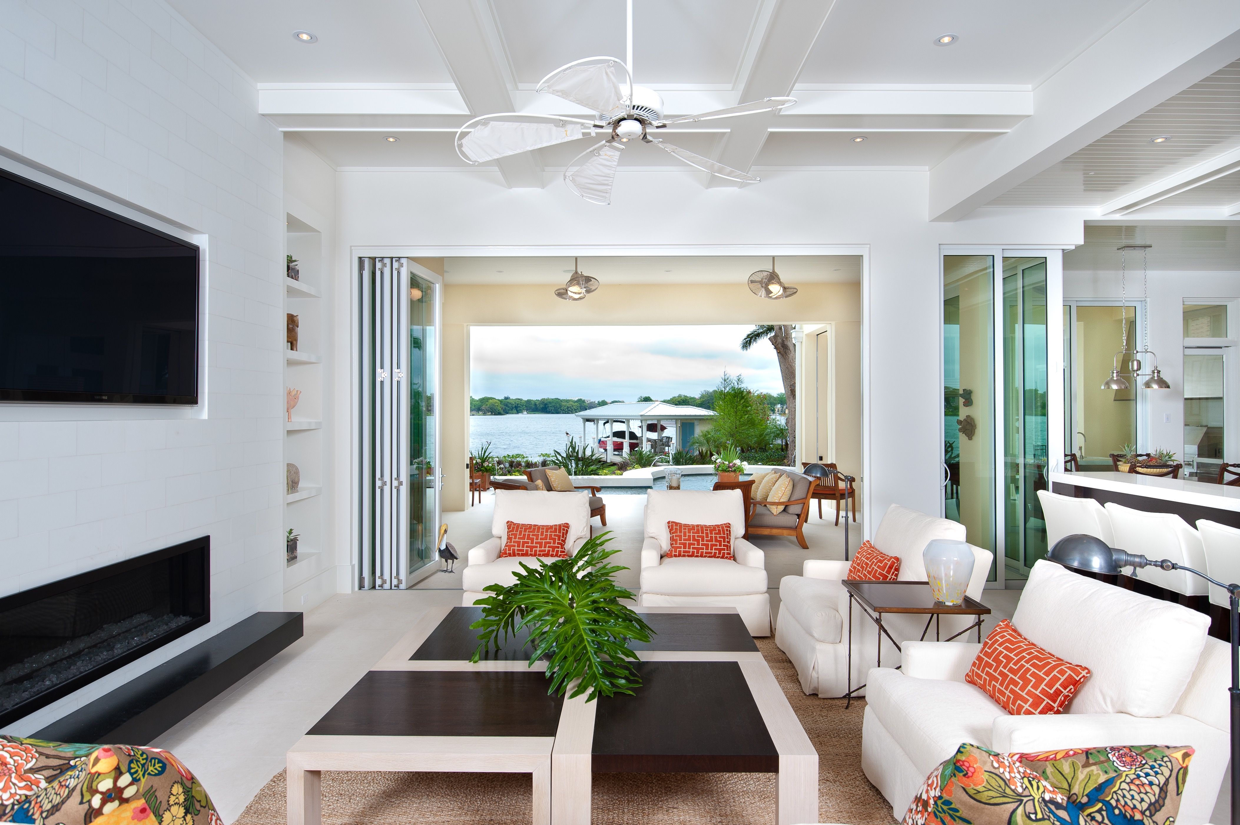 Contemporary Living Room With Tropical Flair (View 2 of 30)