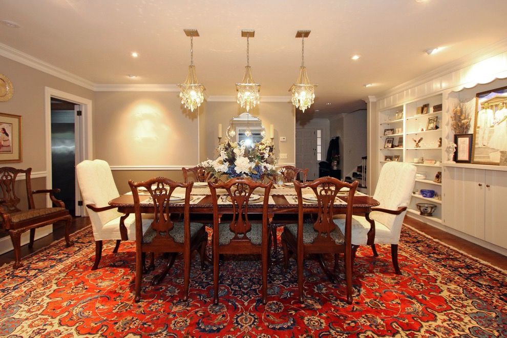 Ethnic Dining Room With 8 Chairs (View 3 of 15)