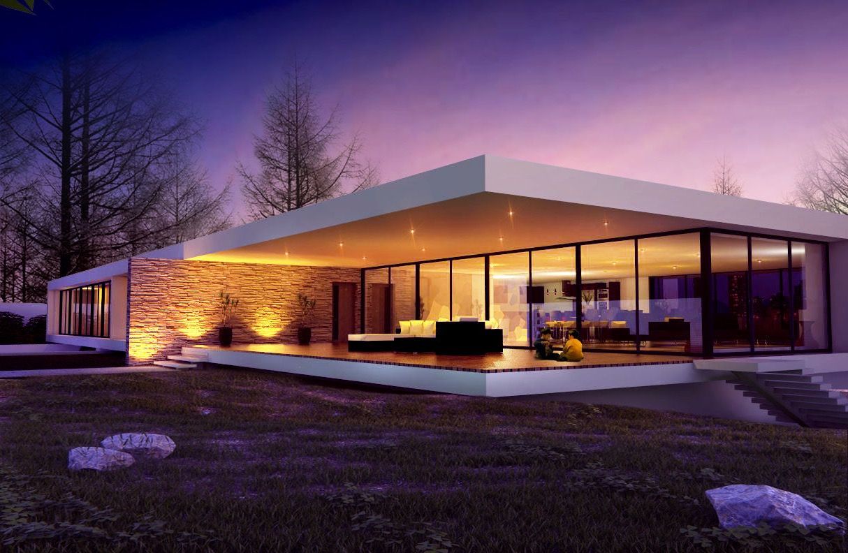 Modern House Landscape Design (View 24 of 33)