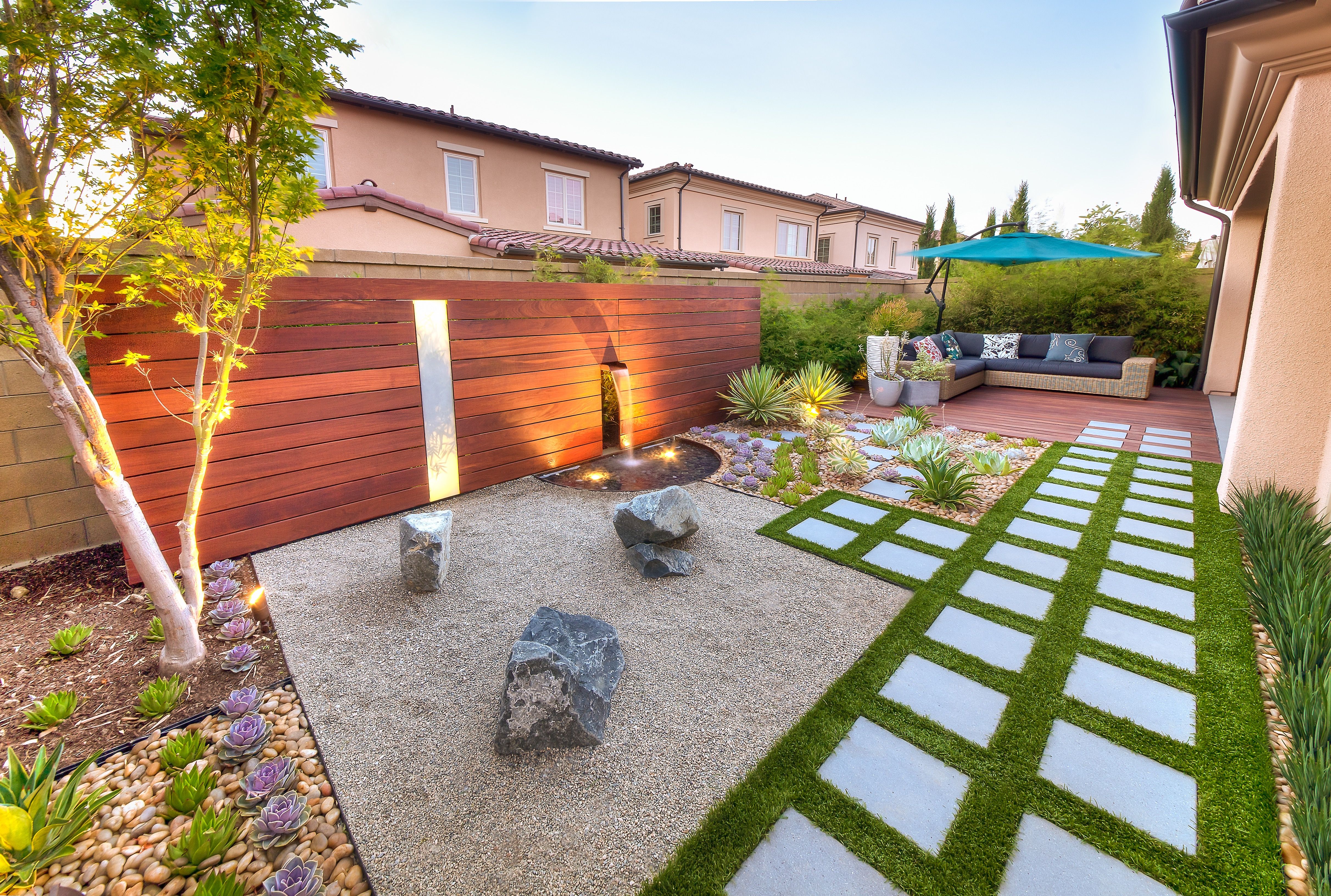Modern Zen Backyard Landscape (View 29 of 30)
