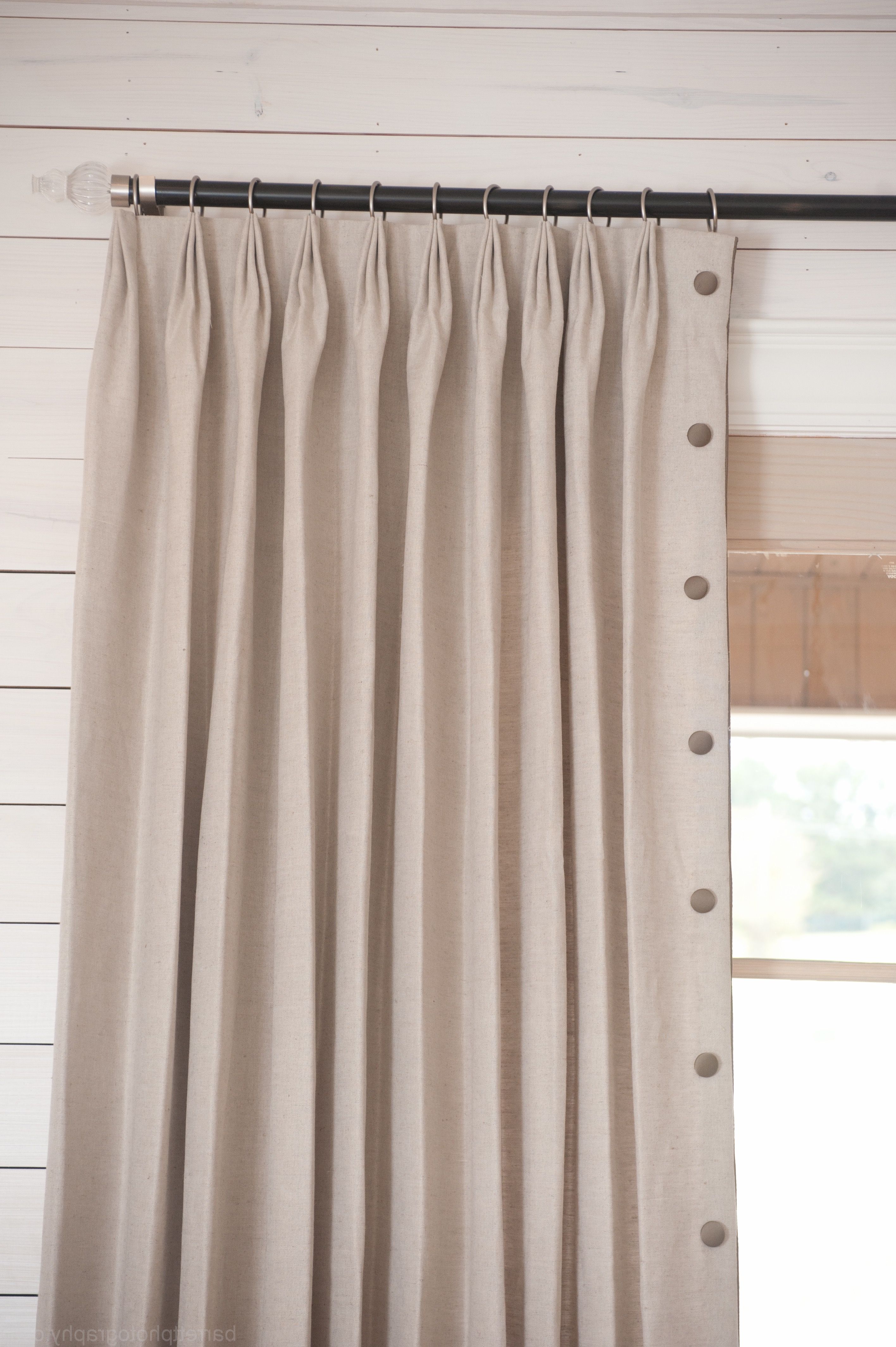 Pleated Drape With Dots (View 34 of 35)