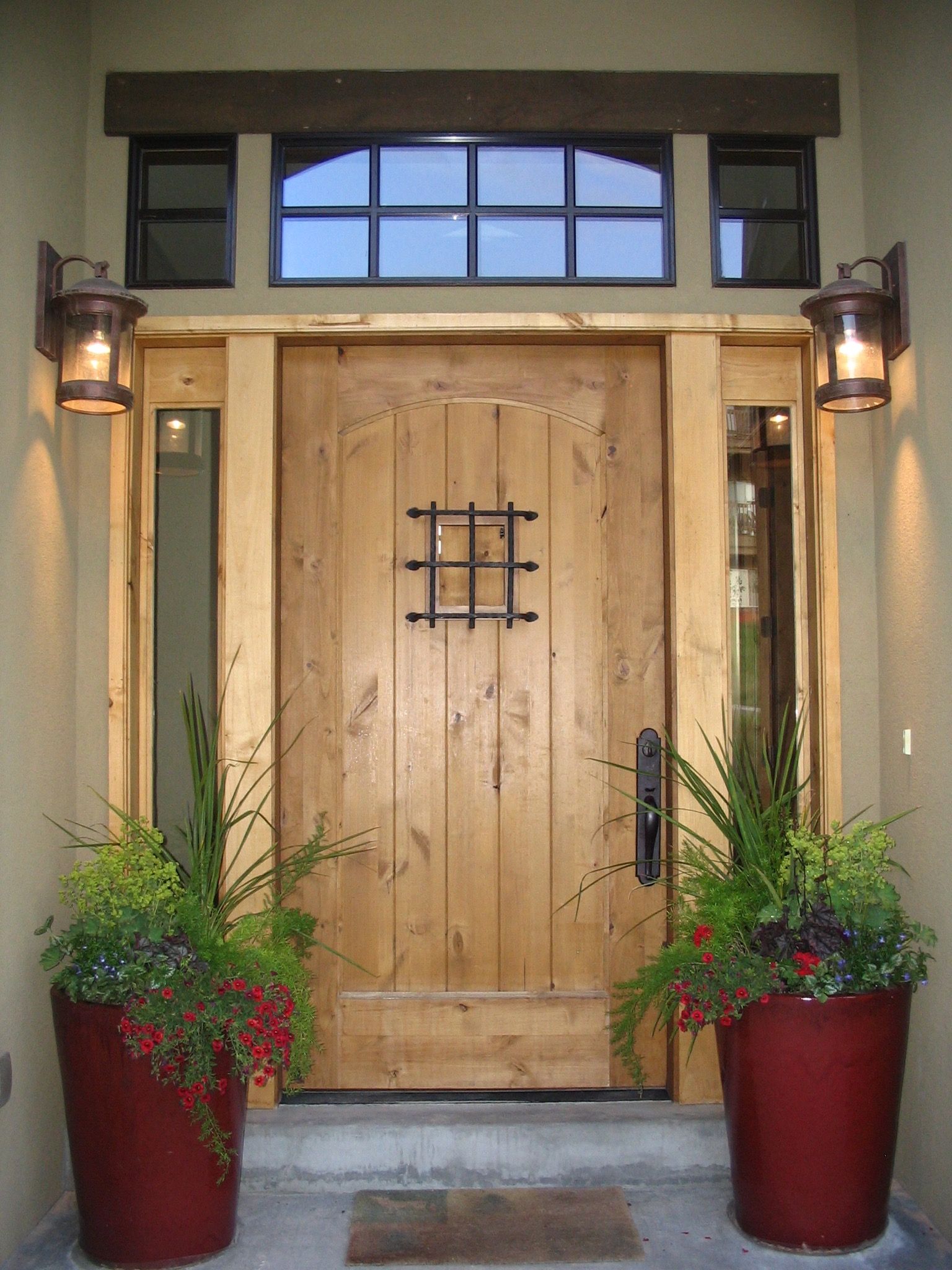Wooden Modern House Front Door (View 2 of 32)