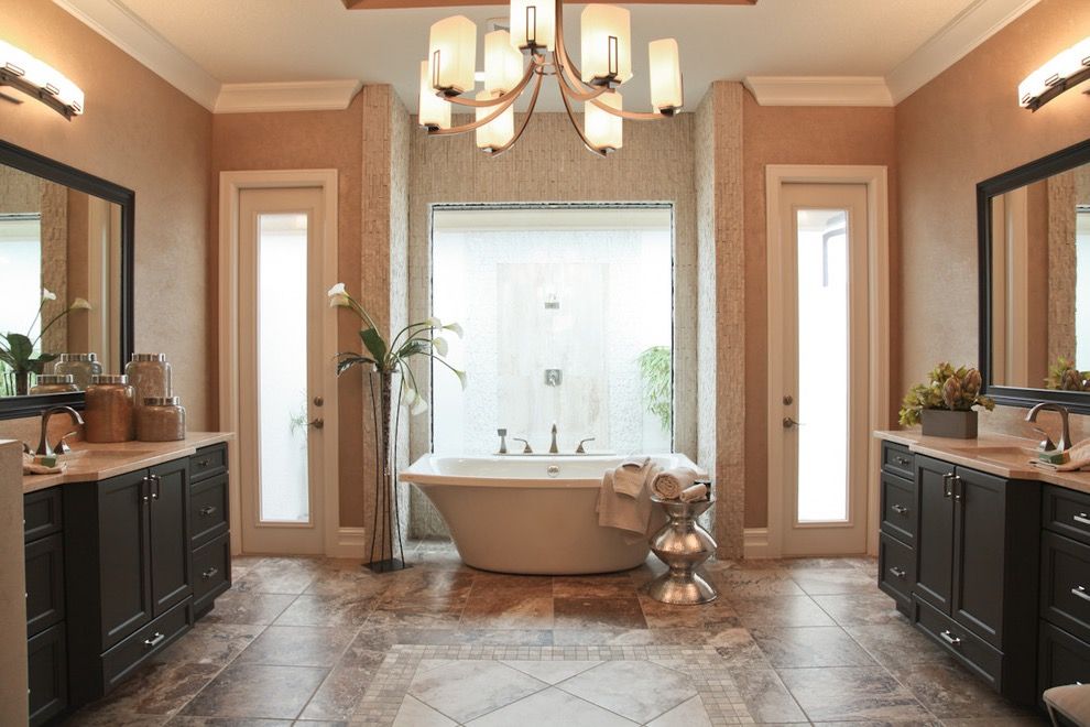 Large Bathroom Decoration With Ethnic Ambience (View 4 of 15)