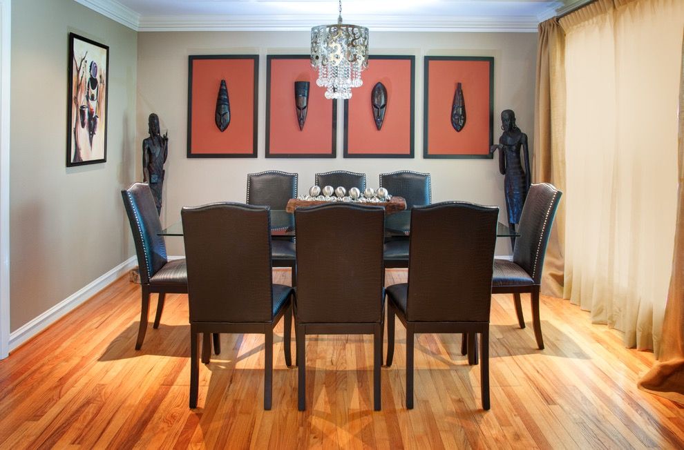 Modern And Ethnical Style Dining Room Decoration (View 9 of 15)