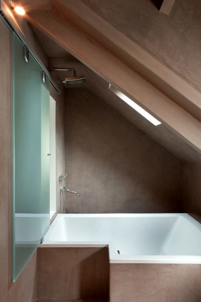Modern Under Stairs Bathroom For Small Space (View 7 of 17)