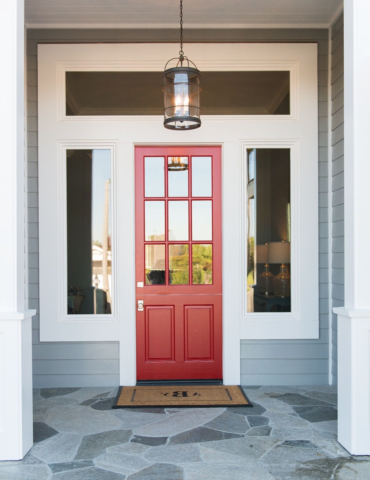 Small Front Door With Exterior Pendant Light (View 28 of 32)