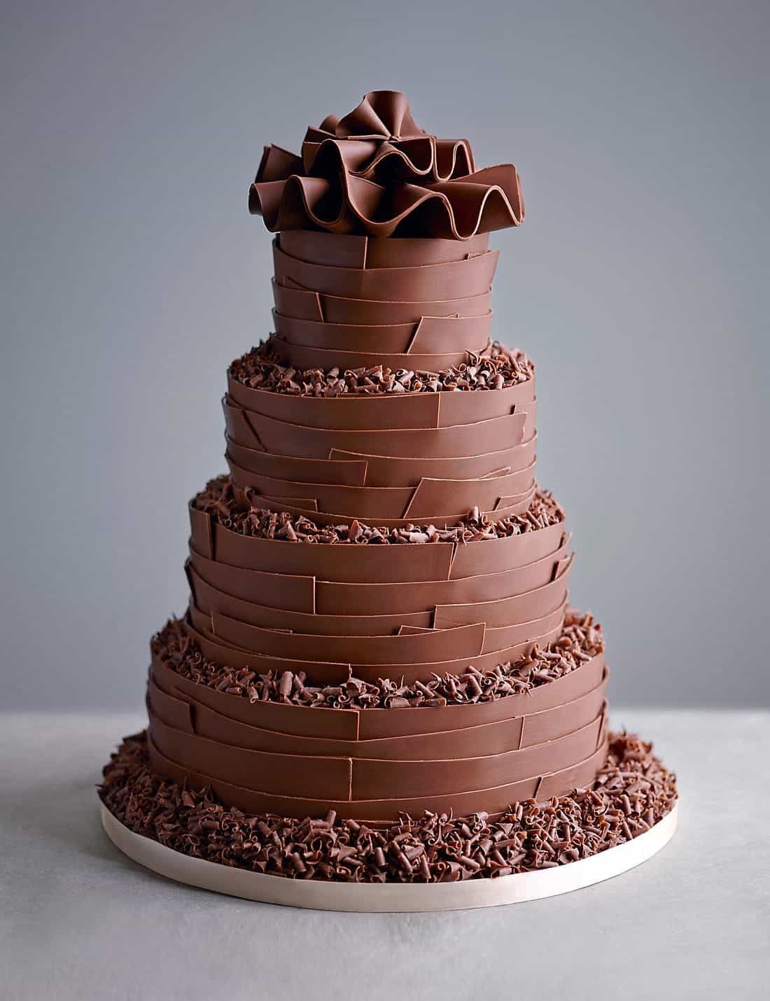 CHOCOLATE FLECKED LAYER CAKE WITH MILK CHOCOLATE FROSTING (View 28 of 30)