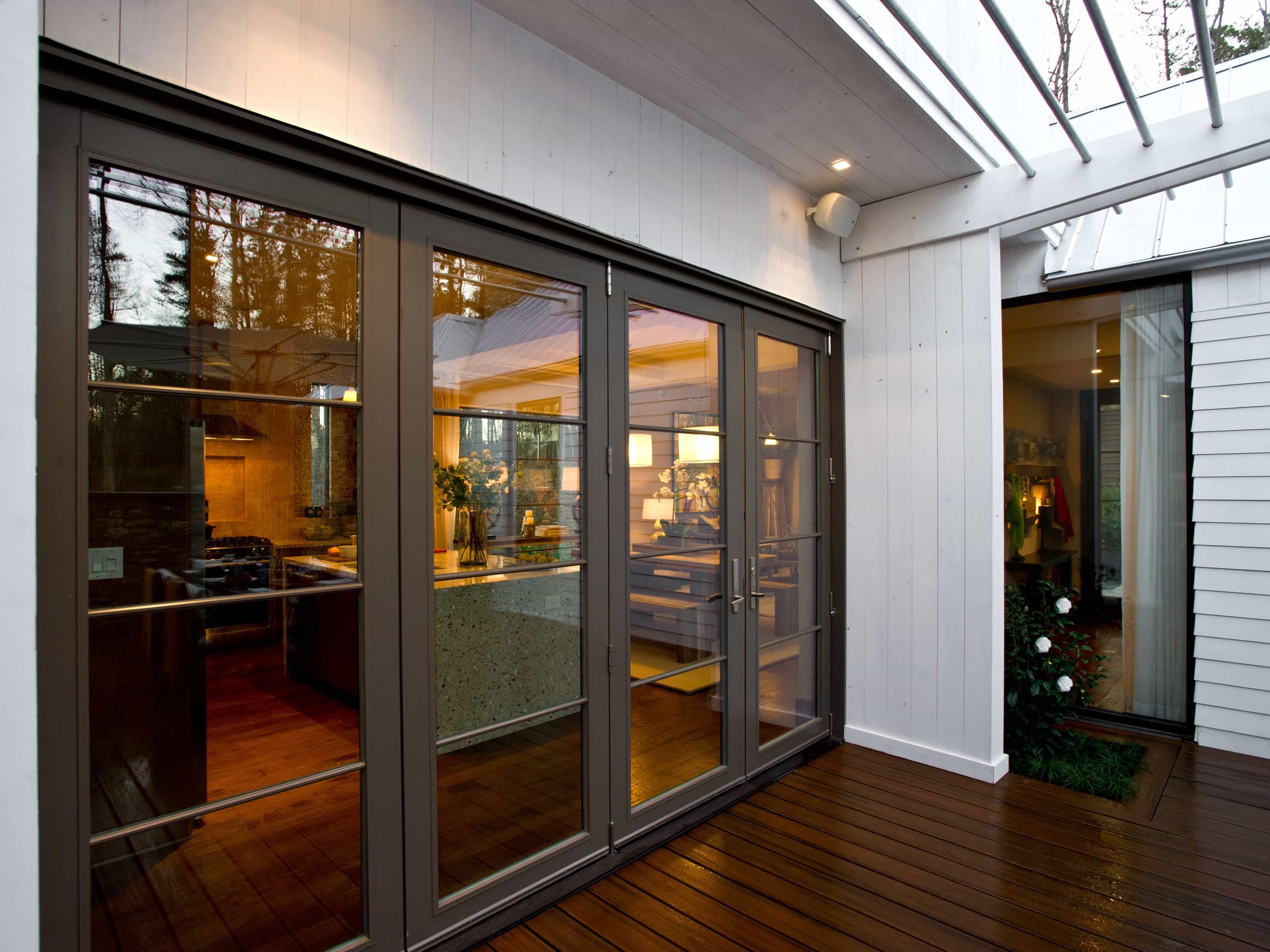 Contemporary Glass French Sliding Doors (View 11 of 21)
