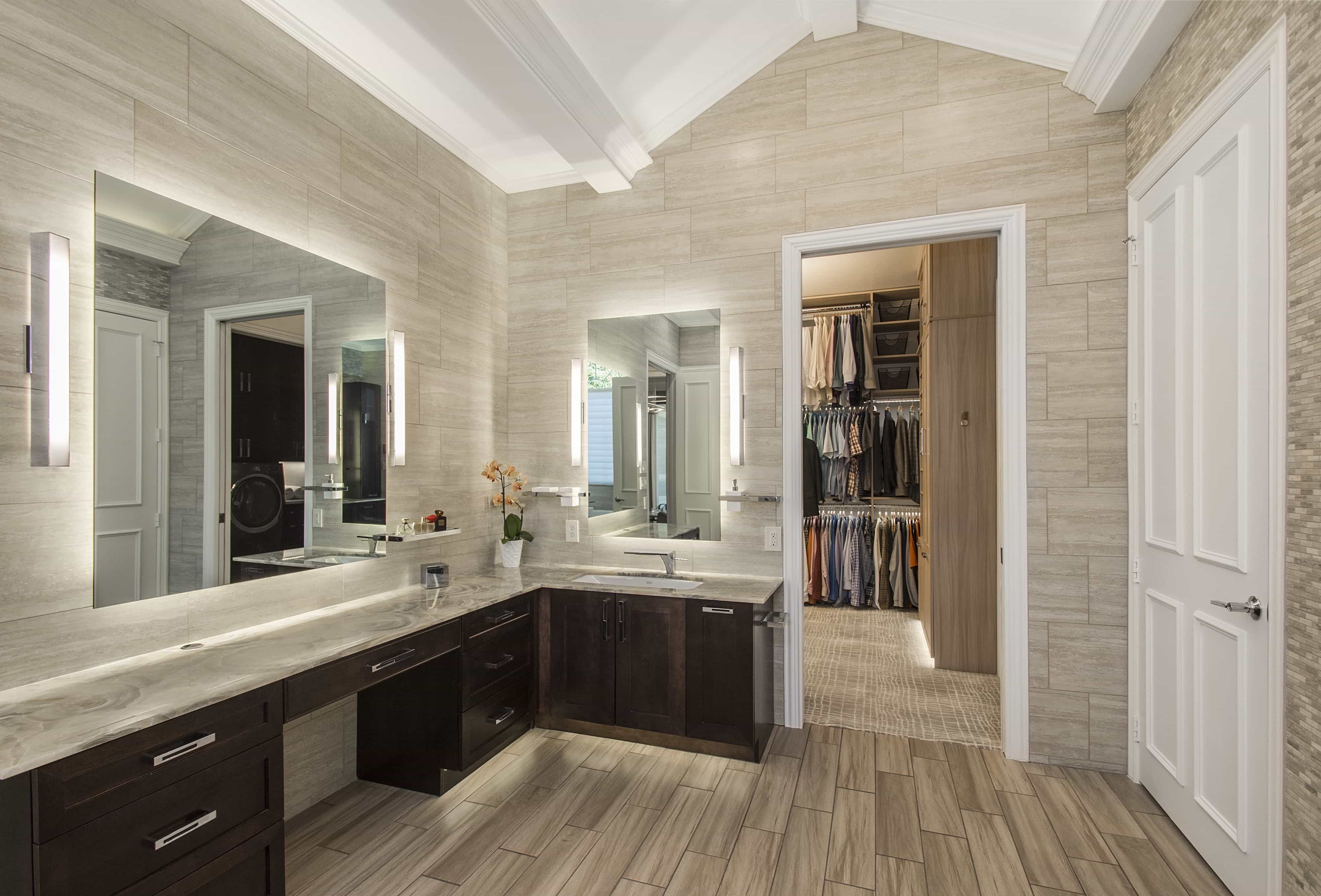 Contemporary L Shaped Corner Vanity (View 7 of 24)
