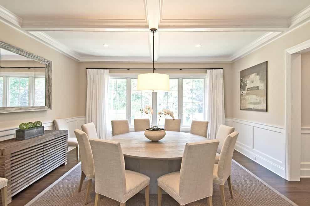 Elegant Rustic Round Dining Table For Contemporary Dining Room (Photo 16 of 25)