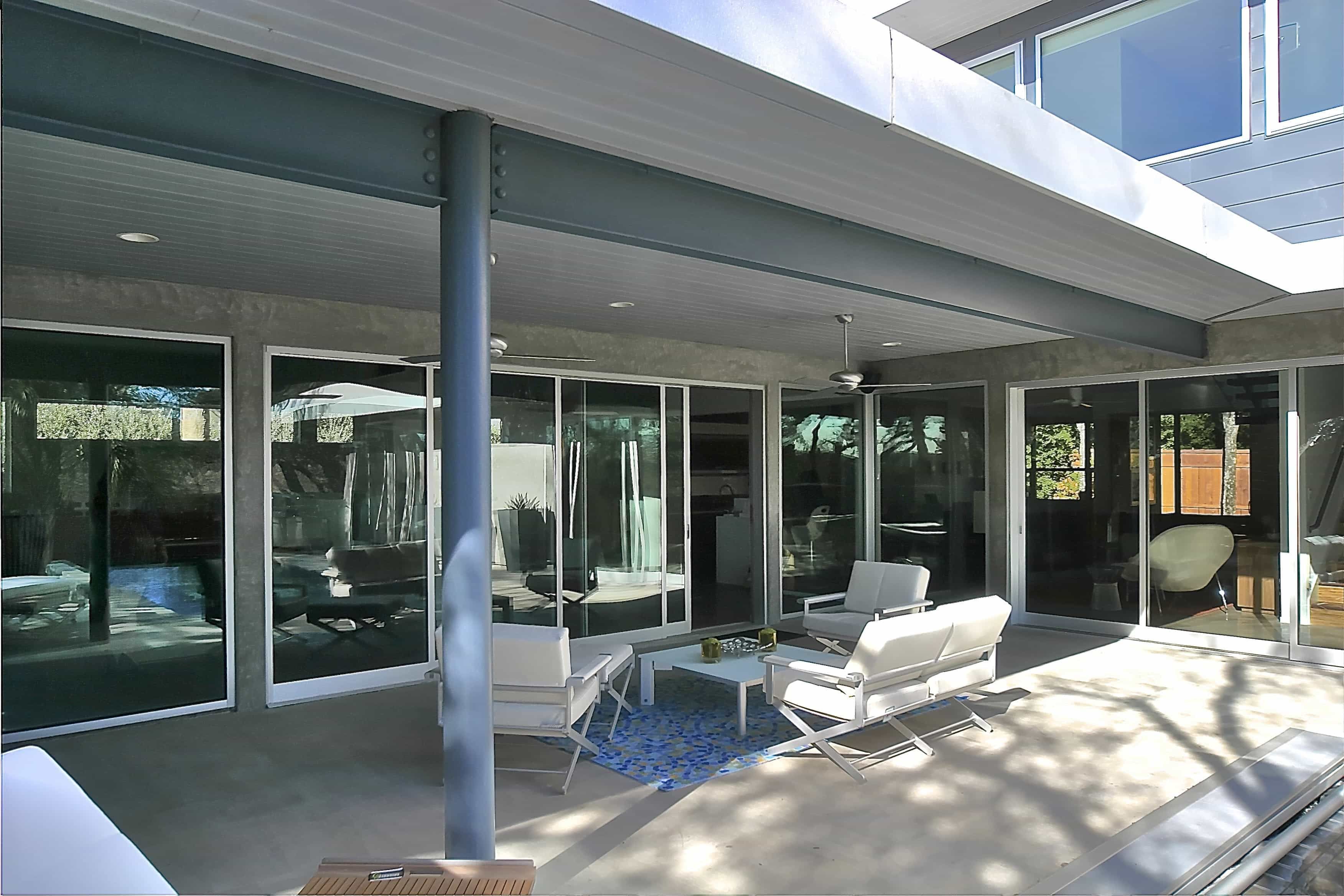 Modern Covered Patio Sliding Glass Doors (Photo 6 of 21)