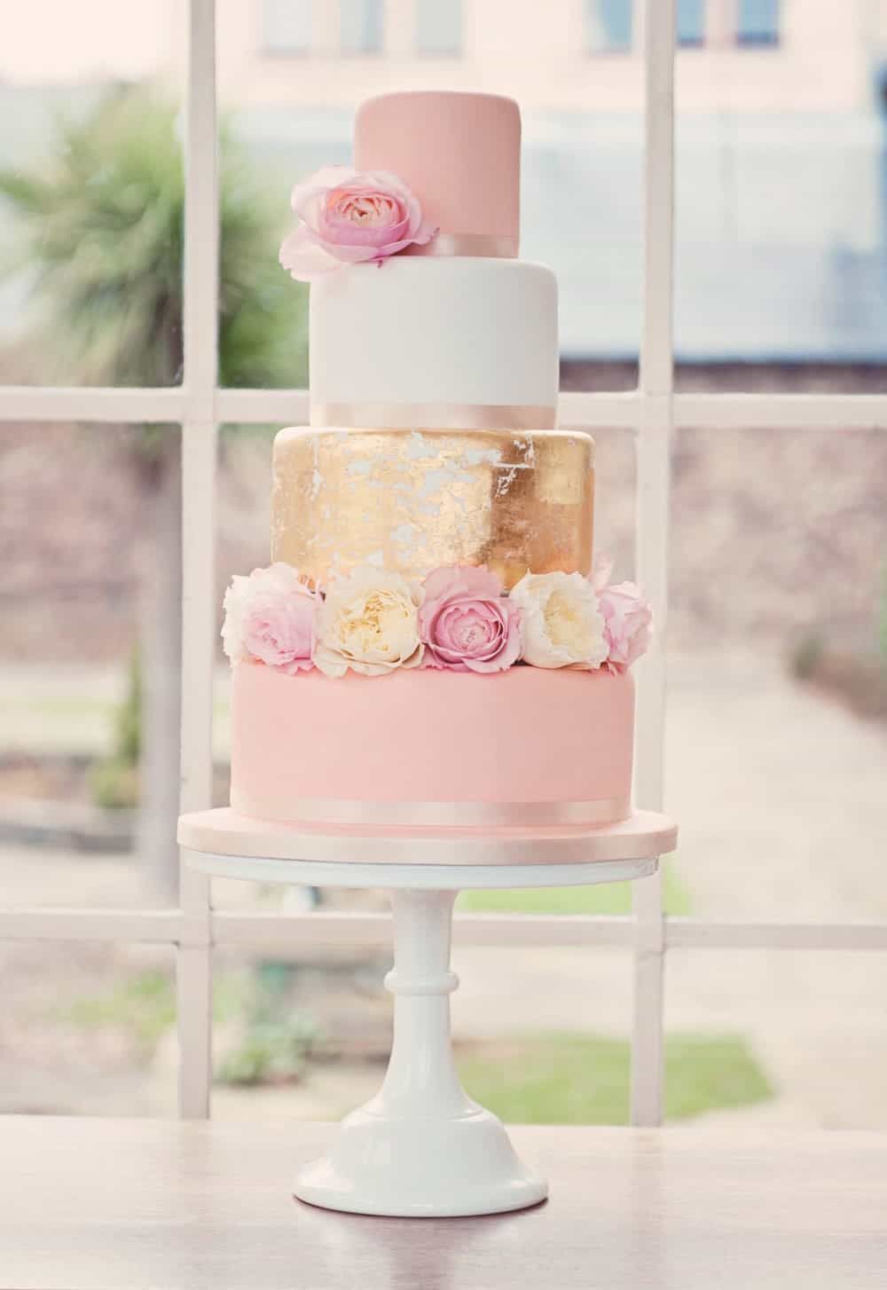 Colorful Cute Floral Wedding Cake (View 25 of 25)