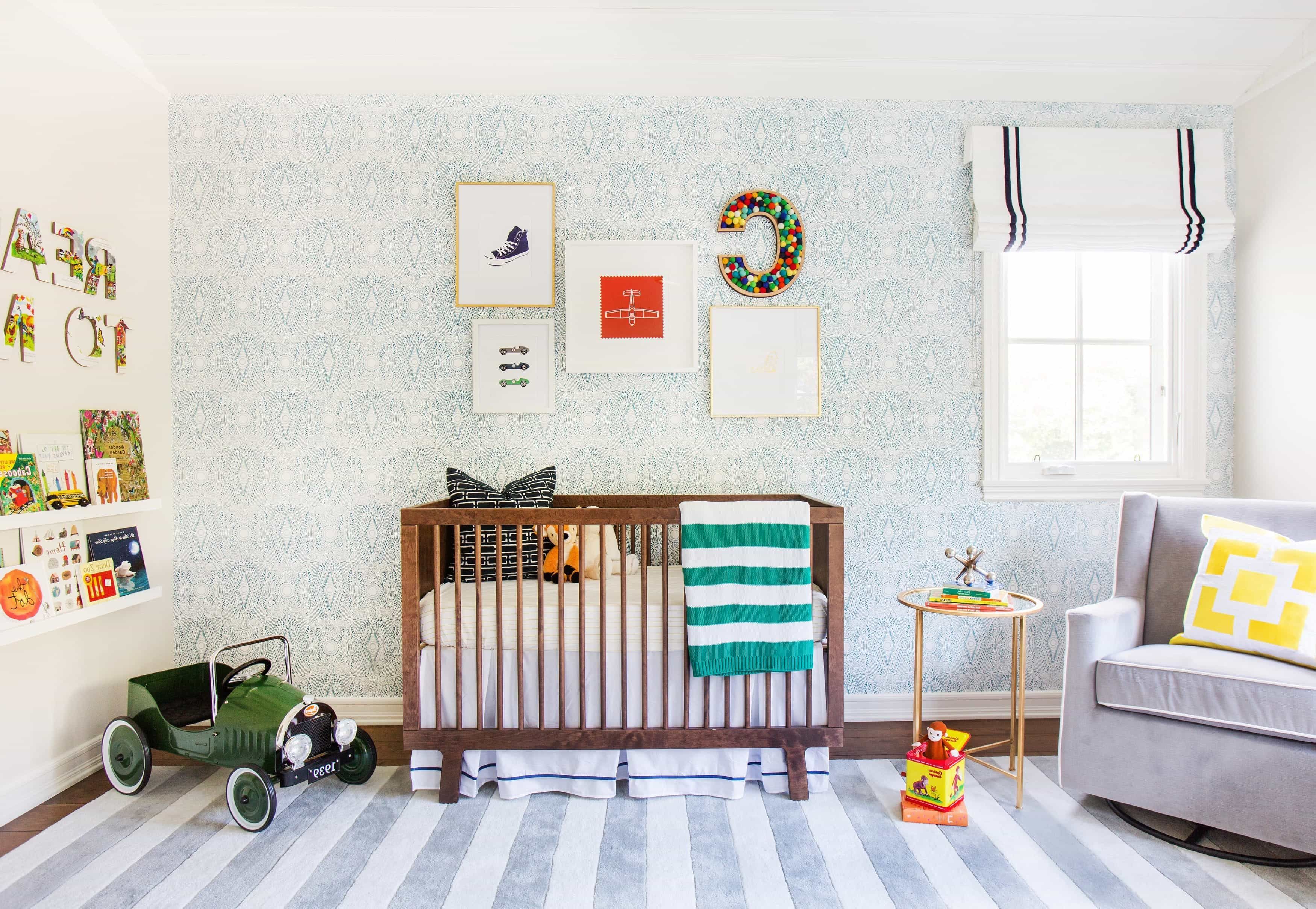 Little Boy’s Nursery Mixes Patterns And Colors For A Creative Atmosphere (View 30 of 33)