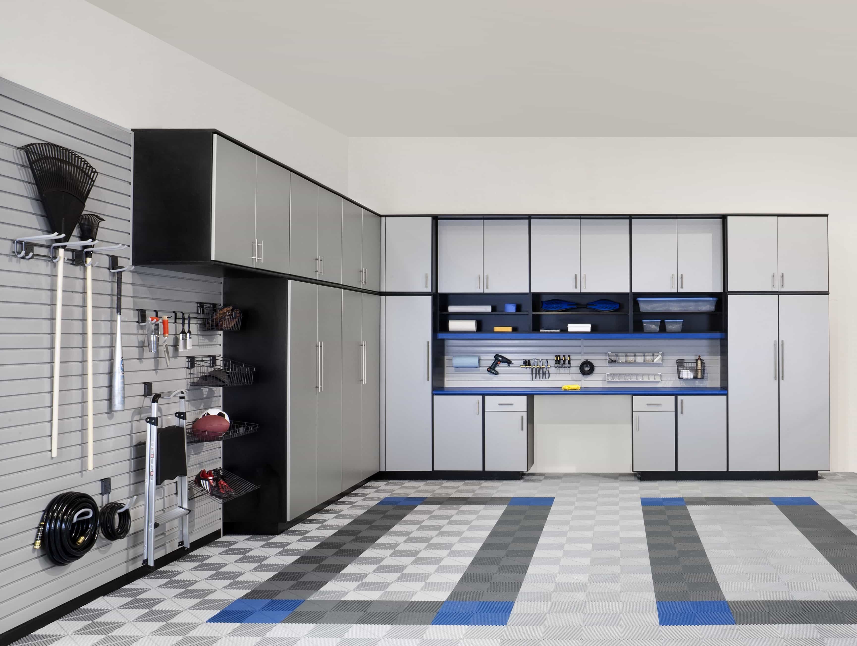 Modern Flat Panel Garage Storages And Cabinets (Photo 6 of 10)
