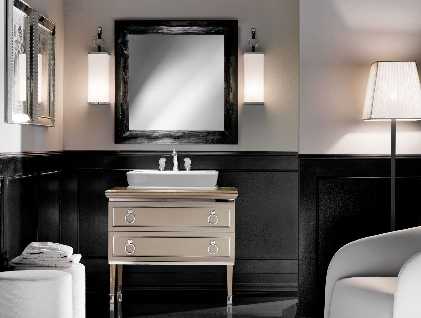 1 Mln Bathroom Tile Ideas Furnishings Pinterest Art Deco Inside Art Deco Style Bathroom Mirrors (View 6 of 15)