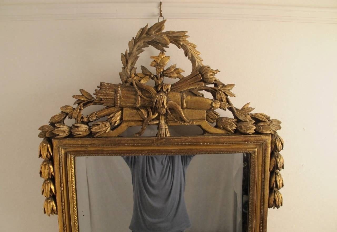 18th Century Louis Xvi Gilt Framed Mirror For Sale At 1stdibs In Gilt Framed Mirrors (Photo 3 of 15)