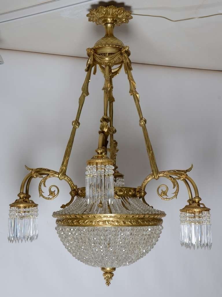 19th Century French Louis Xvi Antique Chandelier For Sale At 1stdibs With French Antique Chandeliers (Photo 3 of 15)