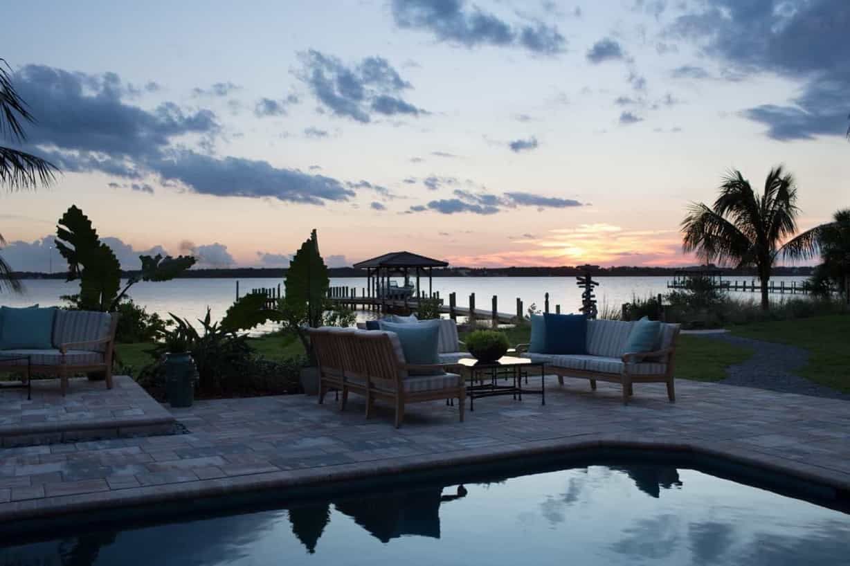 Featured Photo of Patio and Ocean View at Sunset
