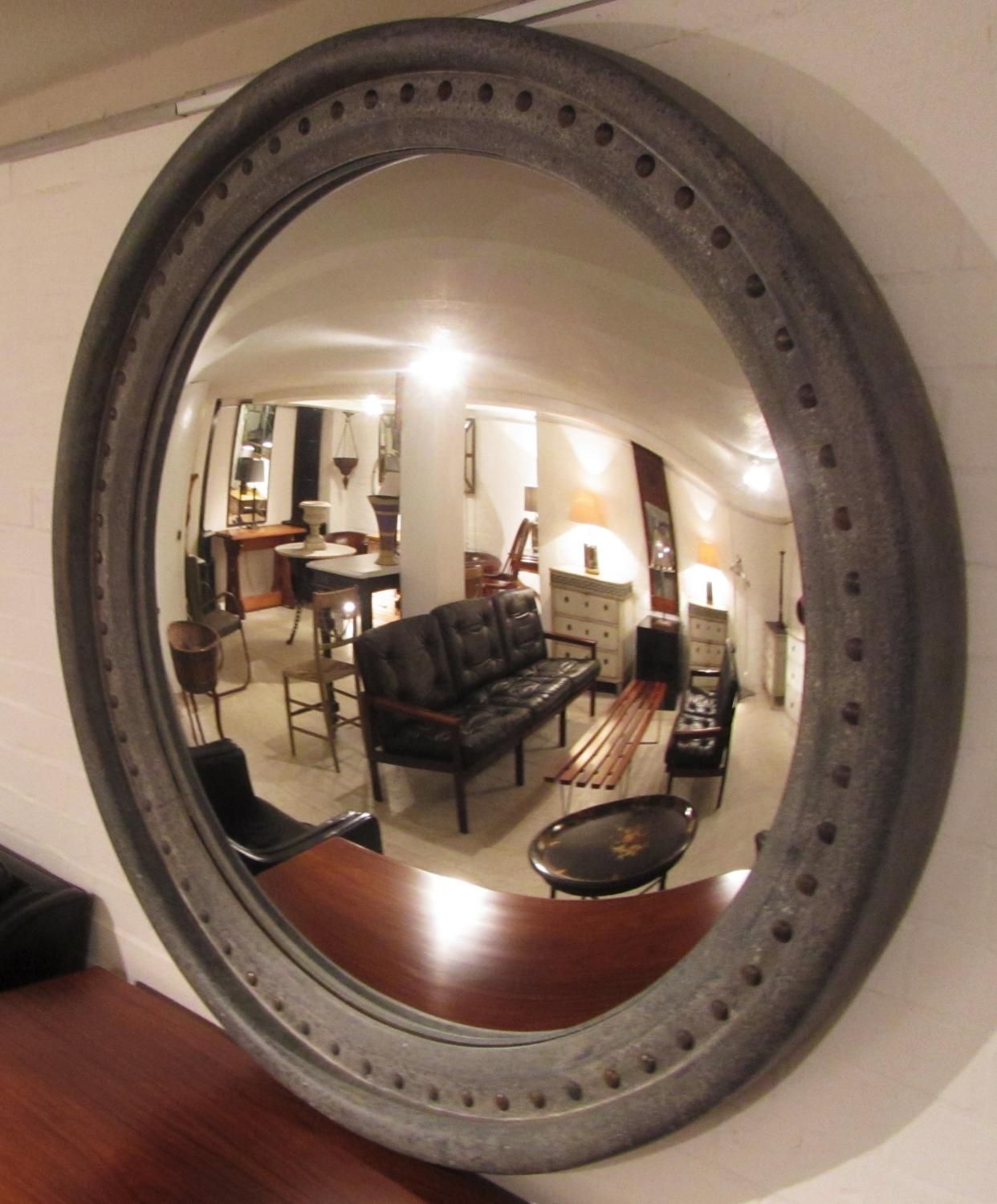 A Very Large Convex Mirror In Mirrors With Large Convex Mirror (Photo 1 of 15)