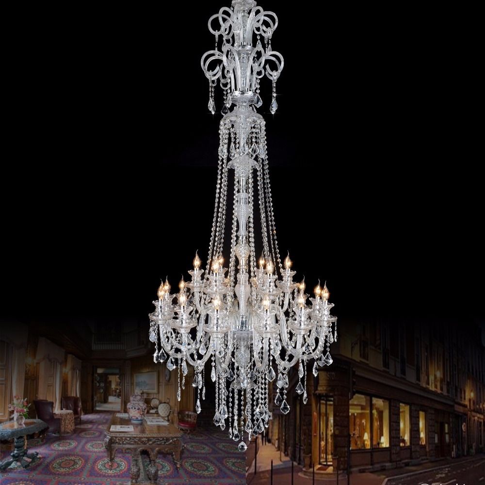 Aliexpress Buy H21m Large Led Candle Holder Chandelier Regarding Extra Large Chandelier Lighting (View 15 of 15)