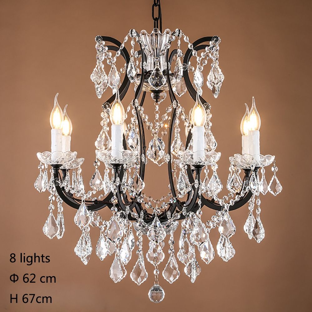 Aliexpress Buy Retro Vintage Crystal Drops Chandelierslarge With French Crystal Chandeliers (View 1 of 15)